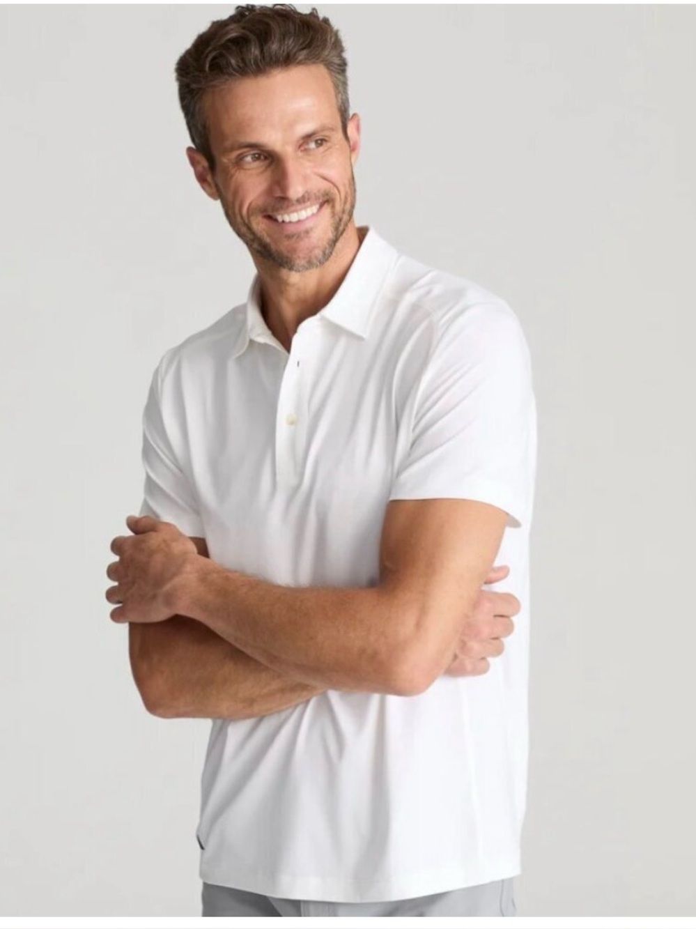 Untuckit Clavidor Performance Polo XL White